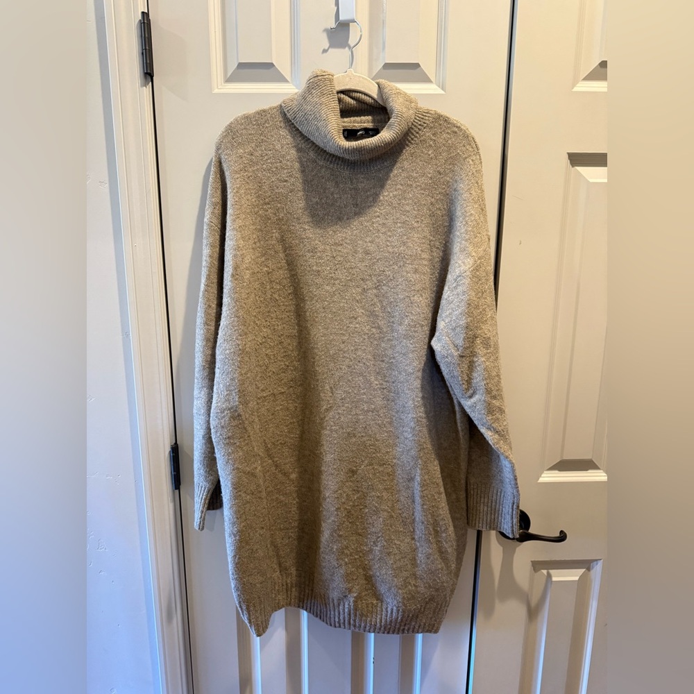 Mango Turtleneck Sweaterdress